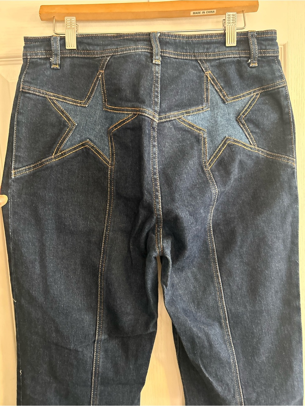 Free people with the free, firecracker flare jeans